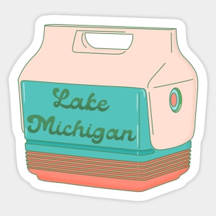 Lake Michigan Cooler Sticker